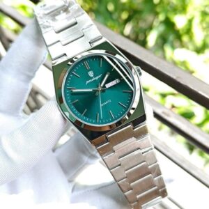 Poedagar 996 Gold Luxury Watch Blue Color